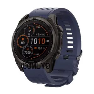 Prix du marché pour la nouvelle montre GPS multisports Fenix 8 47 mm AMOLED / OLED gris ardoise avec bracelet en silicone noir à vendre - Product Image 1