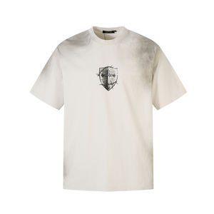 Camiseta de Verano para Hombre, Estilo Hip-Hop Americano, Talla Grande, 100% Algodón, Prelavada, Secado Rápido, Transpirable - Product Image 1