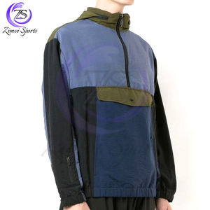 Nouvel arrivage de vêtements pour hommes à col montant personnalisés pour l'automne et le printemps vêtements de rue vestes imperméables ou coupe-vent élégantes - Product Image 2