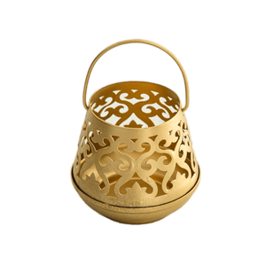 Round Ball Shape Votive <b>Candle</b> <b>Holder</b> Golden Color Hammered Design Modern Lighting Decor for Home & Office Use - Product Image 5