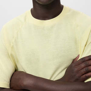 T-shirts pour hommes en jersey 100% coton imprimé, couleur noire, épaules tombantes, surdimensionnés, respirants, anti-rétrécissement, pour adultes - Product Image 2