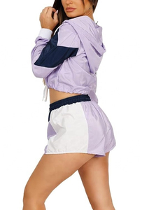 New Design Unisex <b>Summer</b> Fashion Windbreaker Shorts Set Breathable Fabric Women's Plus Size Windbreaker Tracksuit - Product Image 4