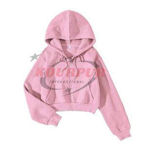 เสื้อฮู้ดดี้ผู้หญิงคุณภาพสูงสำหรับฤดูหนาว ผ้าฝ้าย 100% ดีไซน์ซิป ระบายอากาศได้ดี กันน้ำ มีโลโก้ด้านหน้า อุ่นสบาย ราคาสมเหตุสมผล - Product Image 2