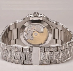 นาฬิกา925แฟชั่นสุดหรูกระจกสีเงินสเตอร์ลิงประดับควอตซ์เพชรแบบลิมิเต็ดอิดิชั่นของขวัญสุดเพอร์เฟกต์ - Product Image 2