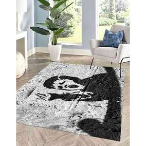 Banksy Bad Boy <b>Rug</b>: Anti-Slip Accent <b>Rug</b>, Man Cave Decor,<b>Chenille</b> <b>Rug</b> - Product Image 3