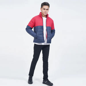 Offre Spéciale hommes doudounes fermeture éclair rouge et bleu marine couleur col montant imperméable chaud hiver doudoune pour adulte - Product Image 4