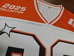 wholesale Cropped Women's American Football Jersey Breathable Oversized High Street Fashion <b>shirt</b> Sports Club Printed jersey - Product Image 2