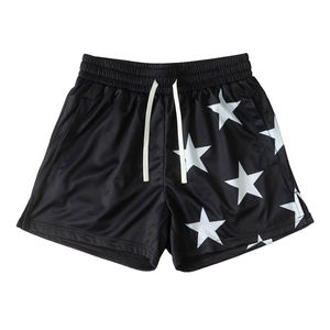 2025 pantalones cortos de lona de ajuste cómodo Unisex logotipo personalizado ecológico transpirable sólido 100% algodón Jogger nadar sudor entrenamiento diario - Product Image 5