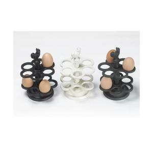 Estante para huevos de hierro en espiral de metal, soporte para huevos con construcción simple para Exhibir ordenadamente huevos frescos de granja - Product Image 1