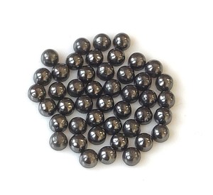 หินฮีมาไทต์ธรรมชาติทรงกลมด้านหลังแบนราบ5มม. AAA - Product Image 2