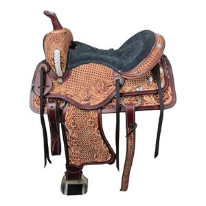 Venta al por mayor de monturas de carreras hechas a mano de cuero genuino de calidad superior monturas de caballos occidentales a granel Rodeo Cowboy Tack Factory - Product Image 6