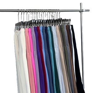 Pantalons de survêtement d'hiver unisexes à taille haute, coupe ample, jambe droite, en molleton français, légers, de haute qualité, avec cordon de serrage, vente chaude - Product Image 2