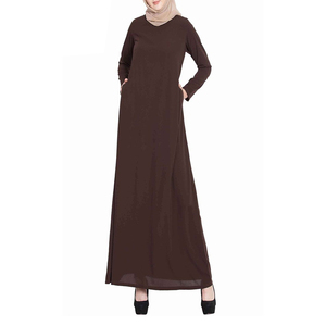 Robe abaya longue de style modeste pour femmes Dubai Fashion Thobe/Thawb du Moyen-Orient grande taille Burqa ample pour filles et femmes - Product Image 1