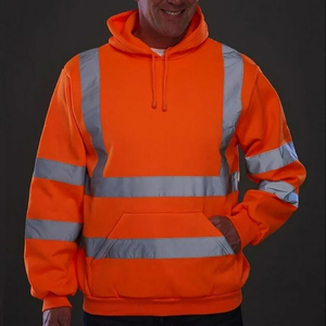 Sudadera con Capucha de Poliéster de Alta Visibilidad ANSI Clase 3, Ropa de Trabajo de Seguridad Reflectante con Característica Impermeable, Destaca en el Trabajo - Product Image 2