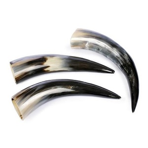 Buffalo Horn Black Shinny Polished Mugs Durable Nature-Inspired Horn-Tankard Beer Mug for Sublimation DIY Unique Yard Cartoon - Product Image 1