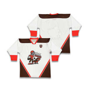 Maillot de hockey sur glace en maille personnalisable de la meilleure qualité vêtements de sport OEM OEM logo brodé personnalisé impression d'uniformes d'équipe pour adultes - Product Image 1