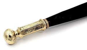 H.M.A Handicrafts Eco-Friendly Solid Brass Shoehorn with Art Deco Design Decorative Handle Wooden <b>Grip</b> <b>for</b> Easy <b>Shoe</b> Wearing - Product Image 5