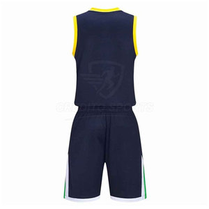 Uniforme de basket-ball respirant pour hommes grandes tailles, sans manches, en polyester de haute qualité, en vente en ligne - Product Image 3