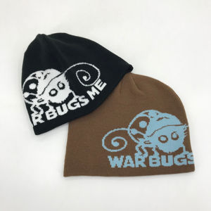 หมวกถักนิตติ้งแนวผจญภัยกลางแจ้งหมวกลายหัวกะโหลกมีเส้นขนแกะนุ่มอุ่นสบายยืดหยุ่นพอดีกับสภาพอากาศหนาวเย็นที่ทันสมัย - Product Image 6