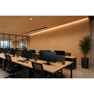 Modern Design MDF <b>Acoustic</b> Foam Panels for Hotel/Apartment Exterior Decorative 8 mm Veneer Finish Model Akupanel - Product Image 5