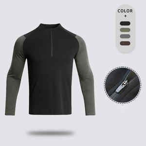 Demi Zip Hommes Chemises Logo Personnalisé Élégant Décontracté Confortable Mode Chemises OEM ODM Fournisseur Direct Usine Commande En Gros - Product Image 4