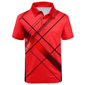 Camisas Polo de Golf para Hombre con Logotipo Personalizado al por Mayor, 100% Poliéster, Tejido Jersey, Impresión Digital, Secado Rápido, Diseño de Cuello - Product Image 4