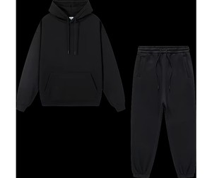 2024 Tech Fleece High Quality Men's Gym Sportswear Solid Color <b>Plain</b> <b>Tracksuit</b> Set Winter Logo Feature - Product Image 4
