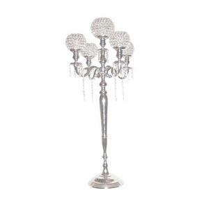 Cuencos de cuentas de cristal niquelado, candelabros para decoración de velas hechas a mano, candelabros de cristal hechos a mano más vendidos - Product Image 2