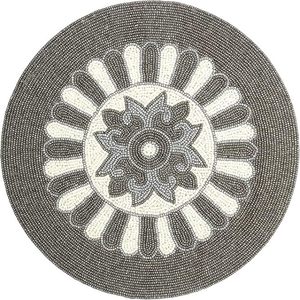 Handcrafted Round <b>Beaded</b> <b>Placemats</b> for Dining Table Wedding Christmas Decoration Family Gathering Parties - Product Image 1