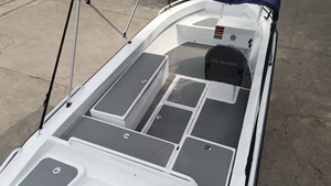 Bateau de pêche en aluminium soudé de 4,88 m (16 pieds) à coque en V profond, haute stabilité, avec moteur hors-bord pour pêcheurs professionnels, utilisation en rivière et en <span class=keywords><strong>mer</strong></span> - Product Image 3