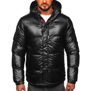 OEM personnalisé High Street hommes hiver doudoune manteau veste laine tissu lin Shell Designer veste fabricant - Product Image 4