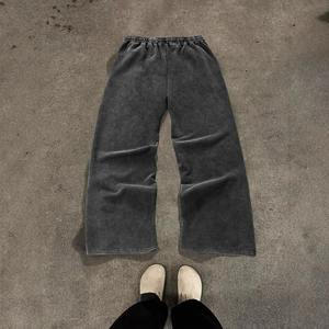 Y2K Nouveaux pantalons de survêtement décontractés pour hommes à jambes larges pour l'Europe et les États-Unis American High Street Washed Vintage Pants - Product Image 2