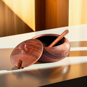 Tazón de condimentos de Diseño Artesanal de calidad superior con tapa y cuchara para ocasiones de fiesta para exportar desde la India - Product Image 2