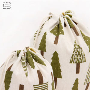 Sac à cordon en toile de coton biologique imprimé de logo personnalisé spacieux et durable avec une durabilité supplémentaire recyclable pour le shopping - Product Image 5