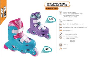 SOLES Chaussures à roulettes pour enfants durables à coque rigide réglables avec roulements ABEC-7, poids maximal de l'utilisateur 50 kg - Product Image 3
