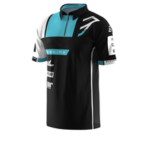 Polo de course pour hommes, design personnalisé, 100% polyester, impression par sublimation intégrale, respirant, OEM BSB Moto Racing