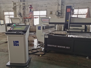 Machine de découpe de mosaï<span class=keywords><strong>que</strong></span> par jet d'eau CNC Shuttle 380V 45KW - Product Image 6