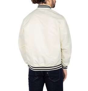 Chaqueta de satén de poliéster personalizada, ropa de alta calidad para hombre, chaqueta con letras para hombre - Product Image 2