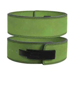 Cinturón de levantamiento de pesas de cuero resistente con hebilla de palanca y soporte ajustable para la espalda, ideal para culturismo y entrenamiento de powerlifting. - Product Image 2