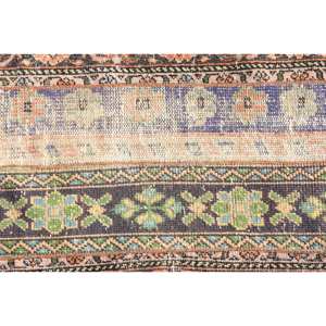 Classique Beige Vert 2.2 X 9.3ft Laine Aubusson Design Salon Tapis Patchwork Rectangle Buffet Tapis Latex Tapis Turc - Product Image 5