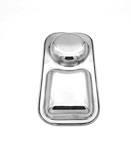 Assiette multifonction en acier inoxydable de qualité supérieure, idéale pour les collations, les samosas, les sabzi, les chaat - Product Image 5