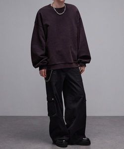 Sweat-shirt à col rond avec logo personnalisable, homme femme, taille universelle, coupe ample, style décontracté long, motif brodé, unisexe - Product Image 3