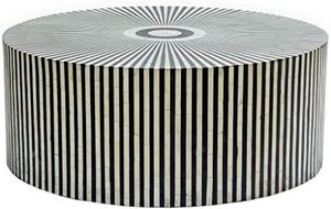 Minimalist Handicraft <b>Wooden</b> Coffee <b>Table</b> Bone Inlay Latest Design Round Shape Handmade <b>Table</b> Decorative Bone Inlay Furniture - Product Image 6