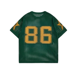 Camiseta cuadrada de gran tamaño para hombre, camiseta Vintage de alta calidad, ropa de calle, camiseta para hombre, camiseta de gran tamaño, ropa de calle de malla de verano - Product Image 1