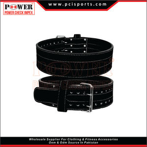 Ceinture de puissance d'haltérophilie en cuir avec logo personnalisé de haute qualité pour entraînement de fitness - Product Image 2