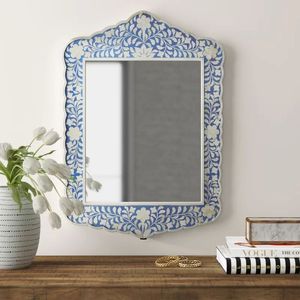 Round Artistic Bone Inlay Art Deco Handmade Eco-Friendly Lightweight Luxury Decorative <b>Wall</b> <b>Mirror</b> Indian - Product Image 6