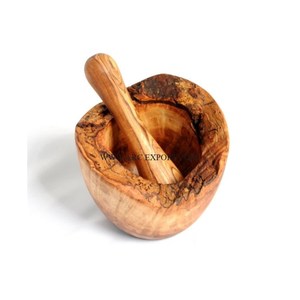 Latest Wooden Design Mortar and Pestle Home and Kitchenware Mixing and Grinding Tools Premium Quality Mortal Pestle in India - Product Image 1