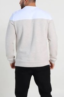 Desain Terbaik Terbaru Sweatshirt Pria Anti Air Bahan Fleece Polyester/Katun Desain Blok Warna Terbaru Tahan Lama Pemasok Pabrik