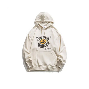 Sweat à capuche de luxe pour homme, 100 % coton épais 300g, coupe oversize personnalisée, streetwear, écologique, impression gonflée hiver - Product Image 3