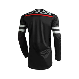 Maillot de course en polyester 100% sur mesure Vêtements de sport de course automobile et de motocross Techniques imprimées Haut à bas prix - Product Image 2